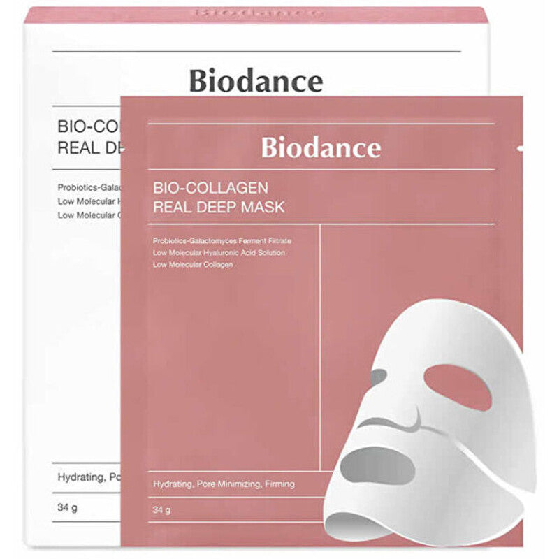 Biodance Bio-Collagen Real Deep Mask - Kolageno veido kaukės 4 vnt.