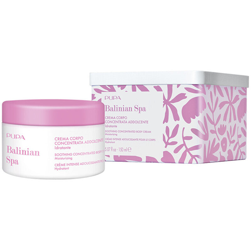 Pupa Balinian Spa Soothing Concentrated Body Cream - Raminantis kūno kremas dėžutėje 150ml