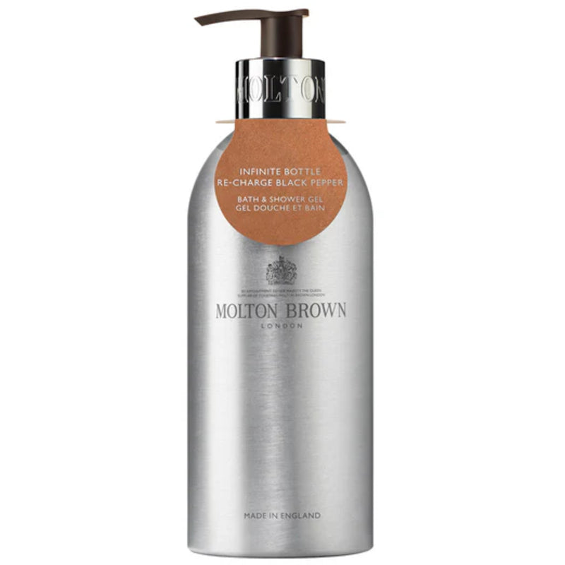 Molton Brown Re-Charge Black Pepper Infinite Bottle – vonios ir dušo želė 400ml
