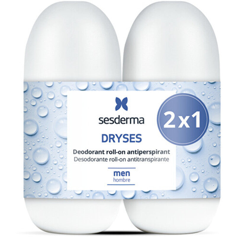 Sesderma Men Dryses Dezodorantas Roll-on Antiperspirant Duo – rutulinių dezodorantų rinkinys vyrams 75ml