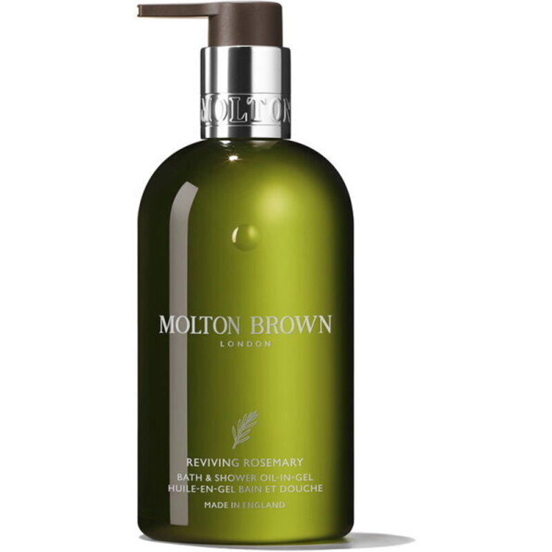 Molton Brown Atgaivinti rozmarinų vonią ir Shower Oil-In-Gel – vonios ir dušo aliejus 300ml