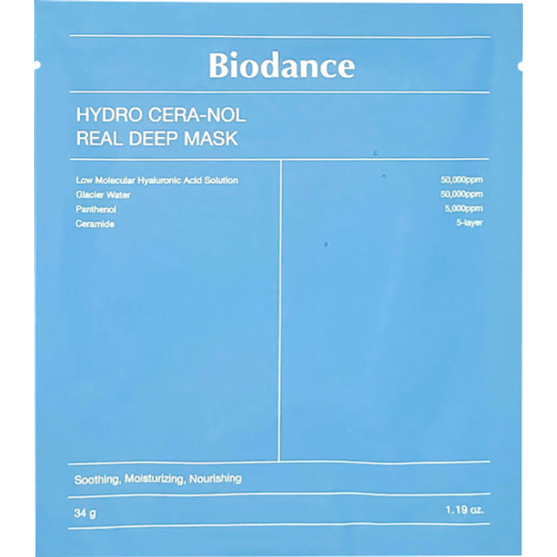 Biodance Hydro Cera-Nol Real Deep Mask - Gili kaukė intensyviam drėkinimui 34 g 34ml