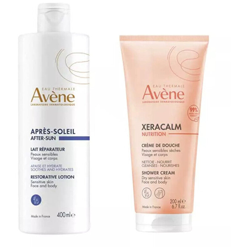 Avène Xeracalm Nutrition After-Sun Set – kūno priežiūros rinkinys