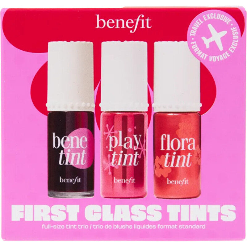 Benefit First Class Tints Set – Skystų spalvų dovanų rinkinys lūpoms ir skruostams