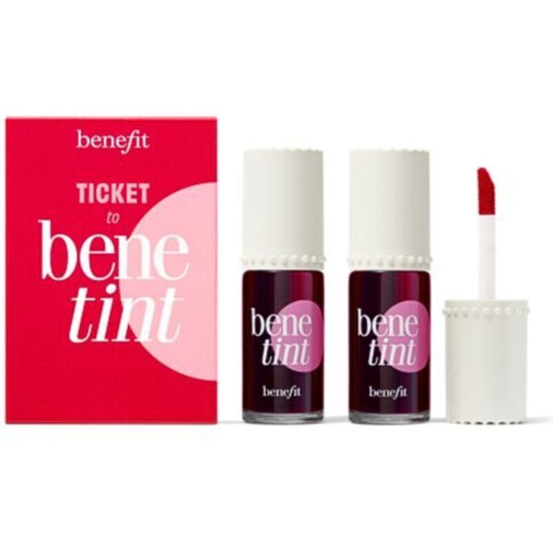 Benefit Ticke to Benetint Duo Set – Dovanų rinkinys skystų spalvų lūpoms ir skruostams