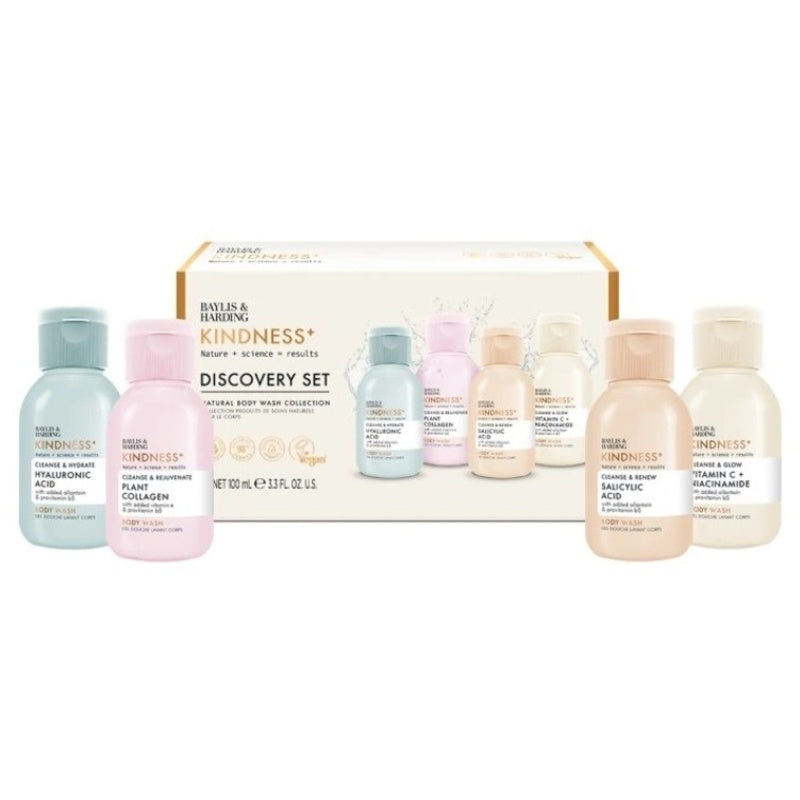 Baylis & Harding Kindness+ Discovery dovanų rinkinys – Dovanų rinkinys dušo gelių 100ml