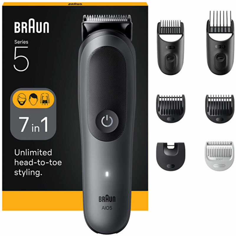 Braun Series 5 AIO5520 Grey – daugiafunkcinė 7 viename žoliapjovė