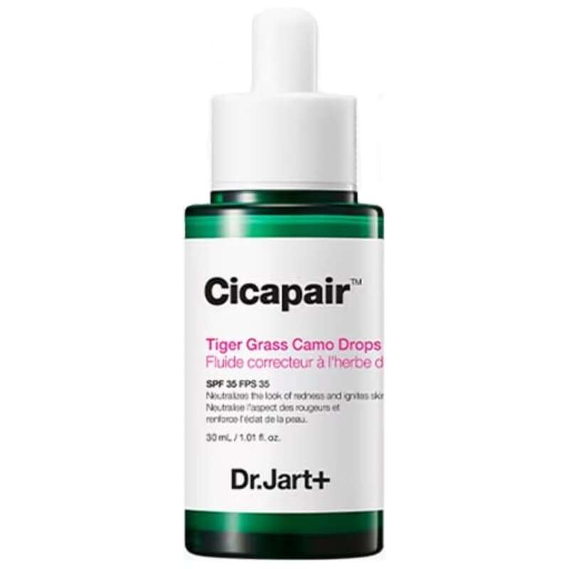 Dr. Jart+ + Cicapair™ Tiger Grass maskuojamieji lašai SPF 35 - šviesaus atspalvio skystis