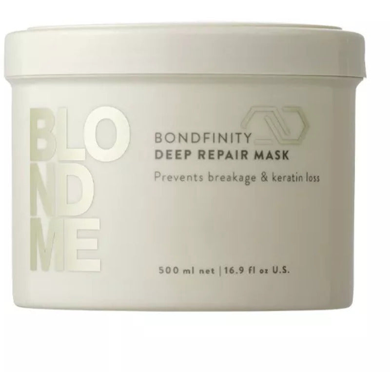 Schwarzkopf Professional „BlondMe Bondfinity Deep Repair“ kaukė – giliai regeneruojanti kaukė šviesiems plaukams
