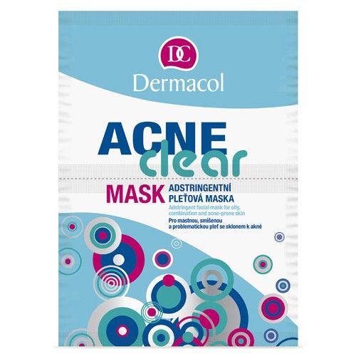 Dermacol Acneclear (riebiai, mišriai ir probleminei odai) – sutraukiamoji veido kaukė