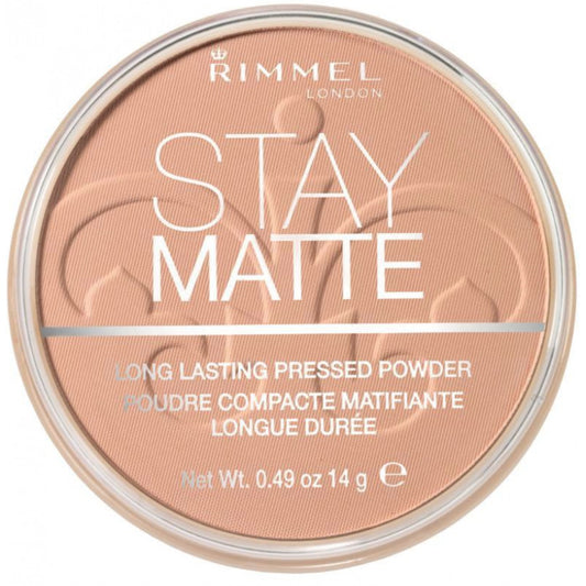 Rimmel Stay Matte – matēts presēts pulveris 14 g (002 Pink Blossom) sievietēm