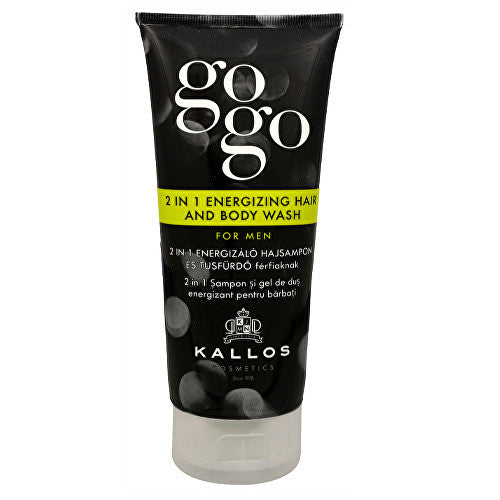 Kallos GoGo 2 viename energijos suteikiantis plaukų ir kūno prausiklis vyrams (200ml) Vyrams