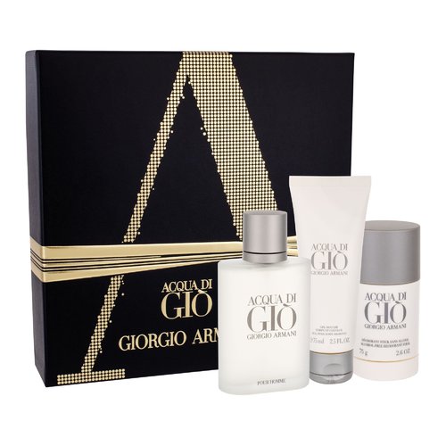 Armani Acqua di Gio Man dovanų rinkinys EDT 100 ml, dezodorantas pieštukas Acqua di Gio Man 75 ml ir dušo želė Acqua di Gio Man 75 ml Vyrams