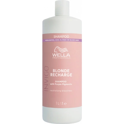 Wella Professional Invigo Blonde Recharge (spalvą gaivinantis šampūnas)