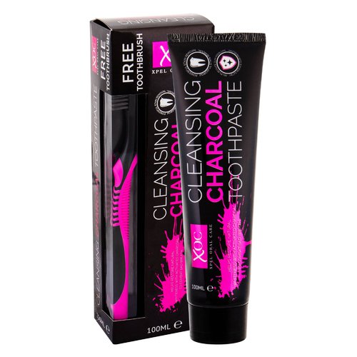 XPel Oral Care Cleansing Charcoal – rinkinys gražiems dantims 100ml
