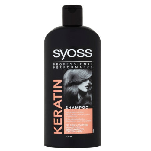 Syoss Šampūns vājiem un viegli krītošiem matiem Keratīns (Šampūns) 500 ml Sievietēm