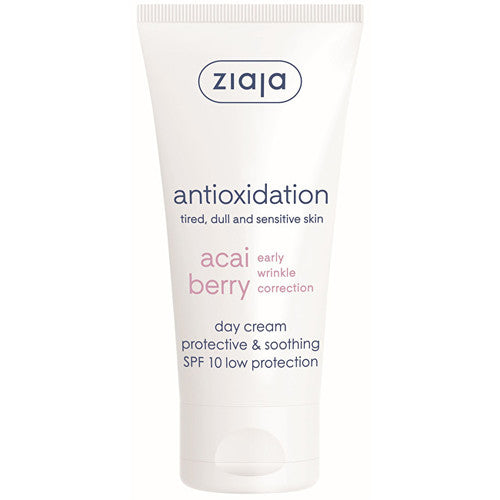 Ziaja Raminamasis dieninis kremas SPF 10 Acai Berry (apsauginis ir raminantis dieninis kremas) 50 ml Moterims