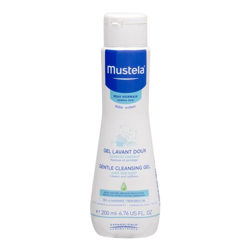  Mustela Bébé švelnus valomasis gelis plaukams ir kūnui - dušo gelis 200 ml Moterims
