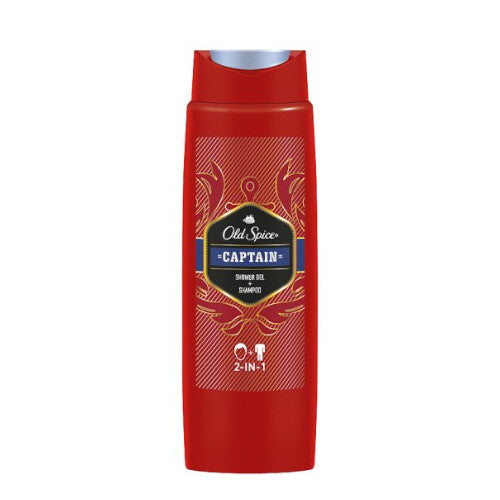 Old Spice Captain dušo želė + Shampoo – dušo želė kūnui ir plaukams (1000ml) Vyrams