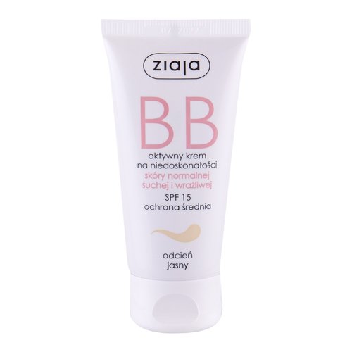 Ziaja BB krēms normālai un sausai ādai SPF 15 (50 ml) (tumšs tonis) sievietēm