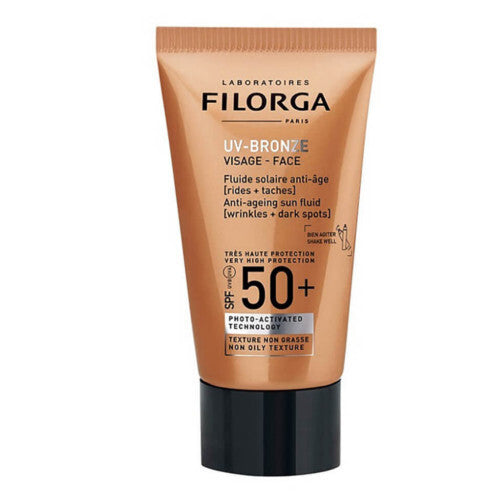 Filorga UV-Bronze Anti-Ageing Fluid SPF 50+ - Skystis nuo raukšlių