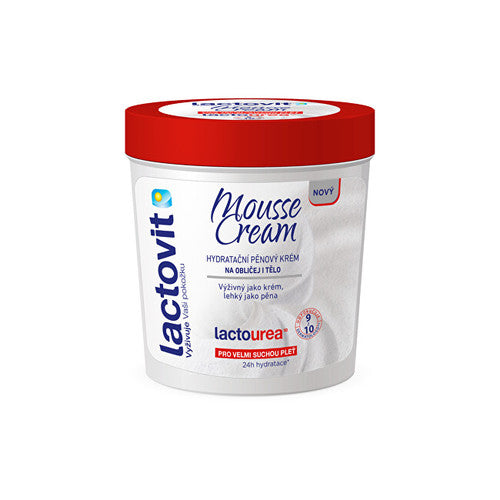 Lactovit „Lactourea Mousse Cream“ – drėkinamasis putų kremas veidui ir kūnui