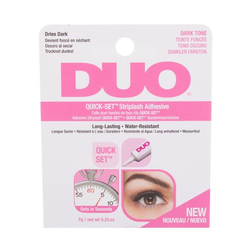 Ardell Duo Quick-Set ™ klijai blakstienoms su šepetėliu, tamsūs, 7 g