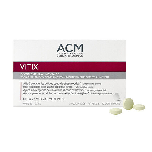 ACM Vitix 30 Capsules – Maisto papildas apsaugai nuo oksidacinio streso 30 tablečių Moterims