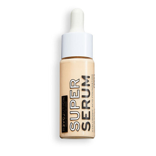 Makeup Revolution Super Serum Hyalurono rūgšties pagrindas – drėkinamasis makiažas 25 ml F2 Moterims