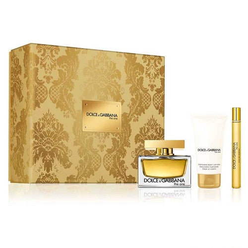 Dolce Gabbana The One dovanų rinkinys EDP 75 ml, kūno losjonas 50 ml ir mini EDP 10 ml