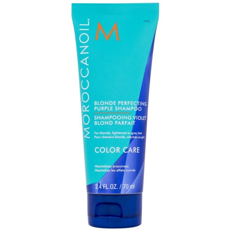 Moroccanoil Spalvą gerinantis šviesių plaukų šampūnas „Perfecting Purple“