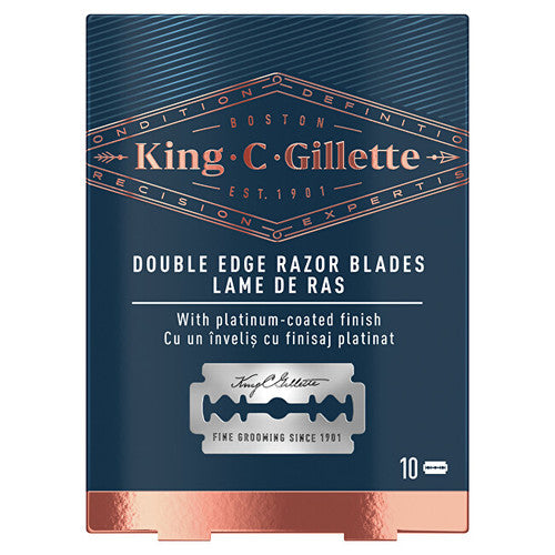 Gillette King dvigubo krašto skutimosi peiliukai