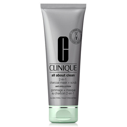 Clinique Viskas apie švarų du viename anglies kaukė + šveitimas (100ml) Moterims