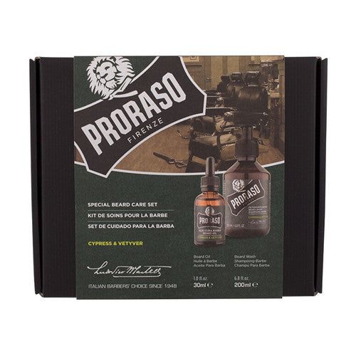 Proraso Cypress & Vetyver Set I - Dovanų rinkinys iš barzdos gaminių