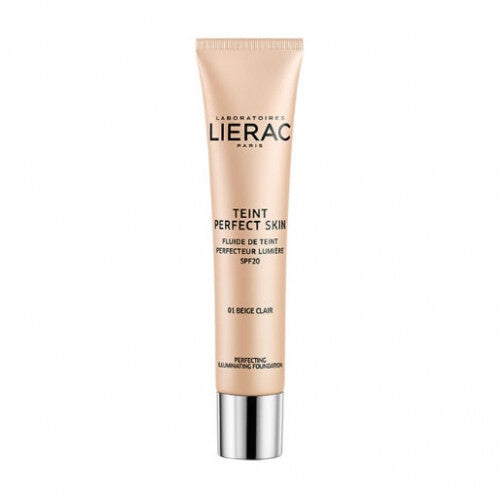 Lierac Teint Perfect Skin Illuminating Foundation SPF 20 – skystas šviesinantis makiažas 30 ml  01 Claire