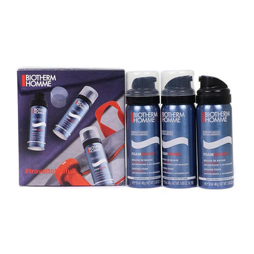 BIOTHERM Shave Power Trio rinkinys 3 x 50 ml (jautriai odai) - Skutimosi putų dovanų rinkinys  
