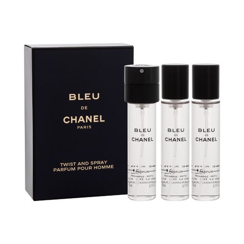 Chanel Bleu de Chanel Parfum (3 x 20 ml) užpildai (60ml) Vyrams
