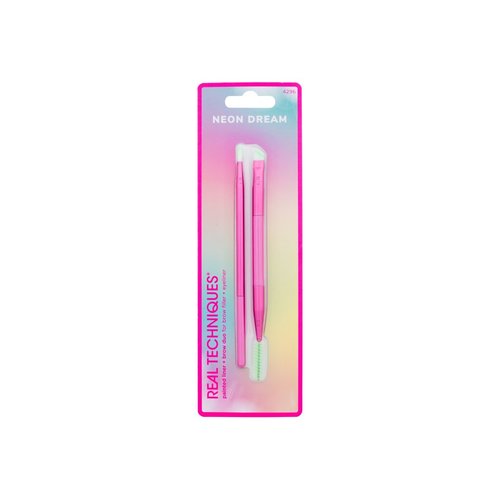 Real Techniques Neon Dream Painted Liner + Brow Duo Brush - Teptukas (1.0ks) Moterims