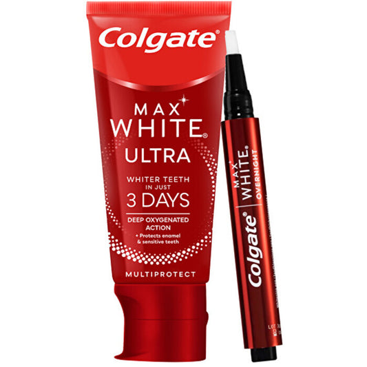 Colgate Max White Set – balinančių dantų priežiūros priemonių rinkinys