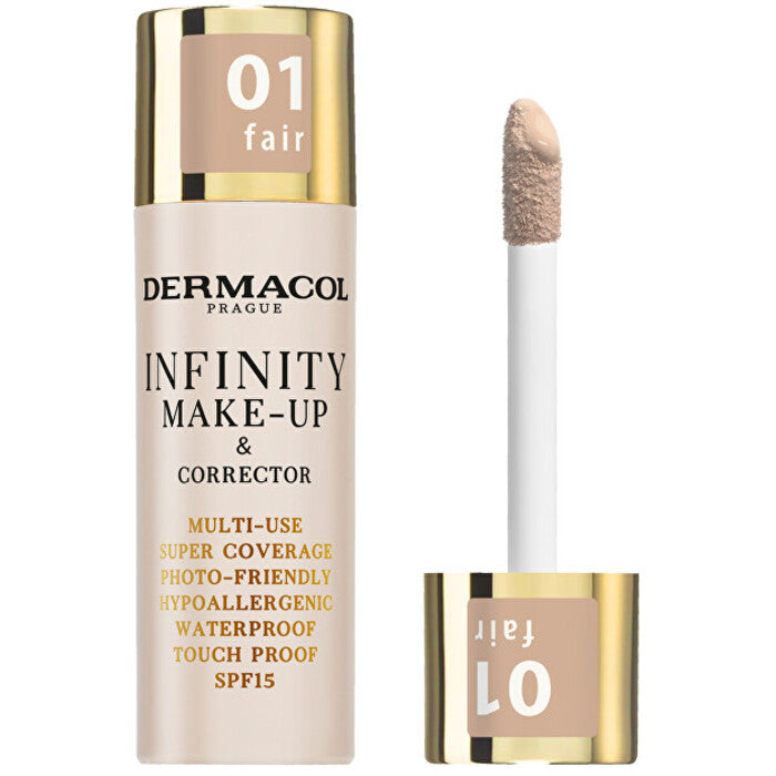 „Dermacol Infinity“ daugiafunkcis itin padengiamas vandeniui atsparus palietimas, 20 g