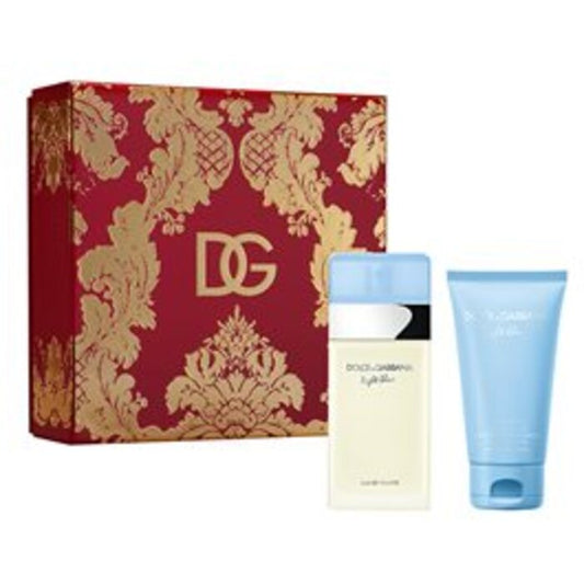 Dolce Gabbana Light Blue Dovanų rinkinys EDT 50 ml a tělový krém 50 ml (50ml) Moterims