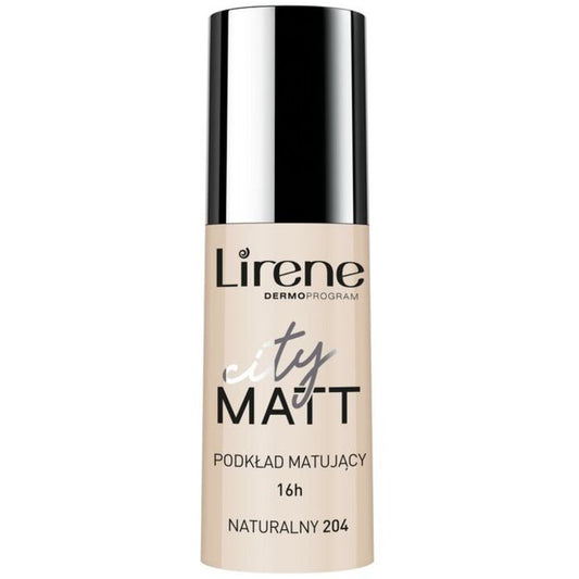 Lirene City Matt Mattifying Liquid Foundation - Matinis skystas makiažas su glotninamuoju efektu 30 ml