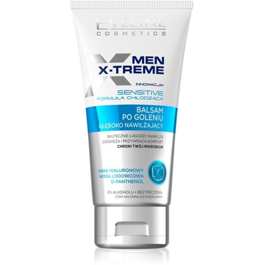 Eveline Cosmetics Vyrų X-treme Cooling Effect Sensitive Intensely Raminantis Balzamas Po skutimosi – Raminantis balzamas po skutimosi vyrams 150ml