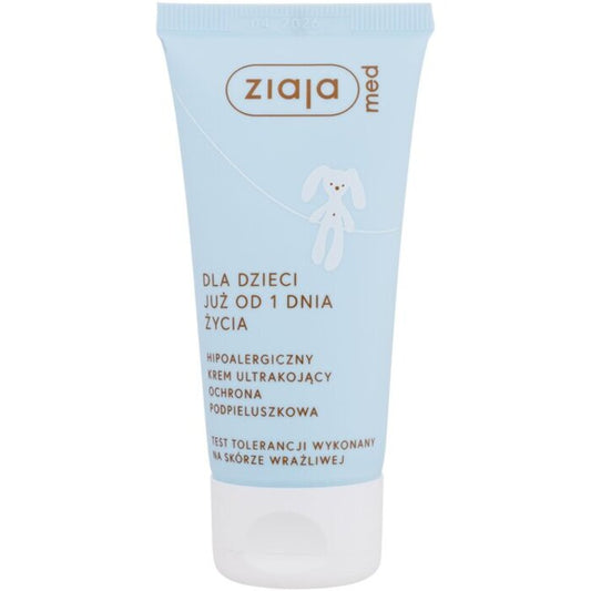 Ziaja Ziaja Med Kids Hypoallergenic Ultra Soothing kremas – raminantis ir apsauginis kremas vystyklų sričiai. (50ml) Moterims
