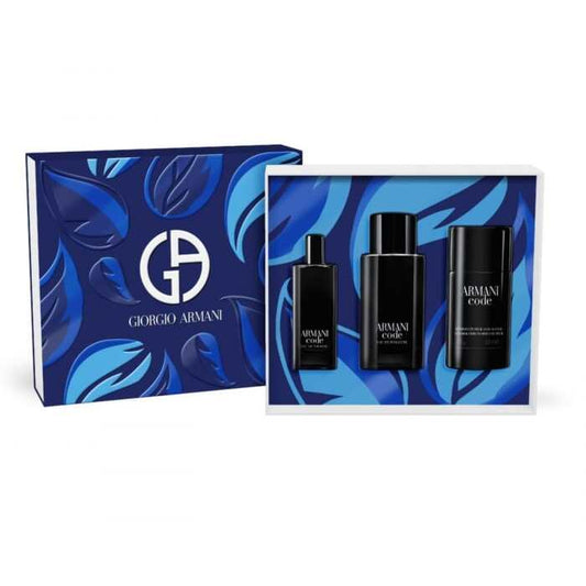 Armani Code for Men Dárková sada EDT 75 ml, deostick 75 g a miniaturka EDT 15 ml