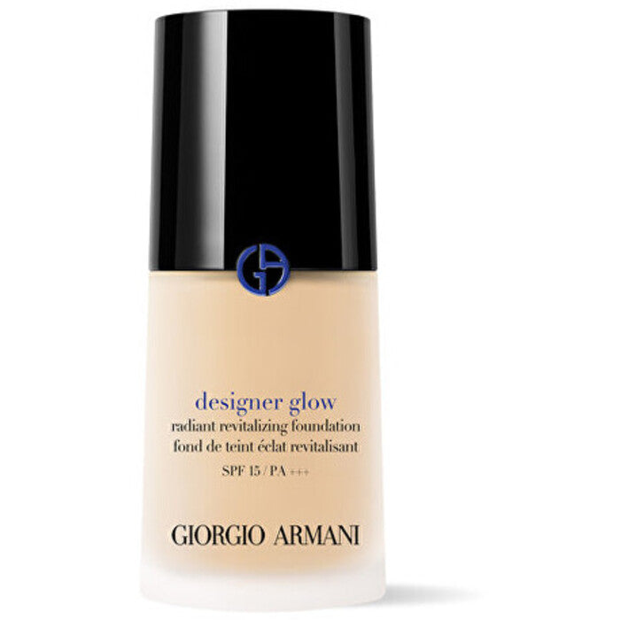  „Armani Designer Glow Radiant Revitalizing Foundation“ makiažo pagrindas SPF 15, 30 ml, 4 vnt. Moterims