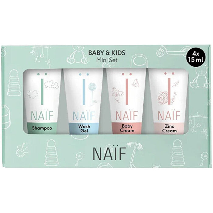 Naif miniatuurne kosmeetikakomplekt lastele ja imikutele Unisex