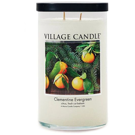 Village Cirle Clementine Evergreen Tumbler žvakė (mirarinas ir adata)
