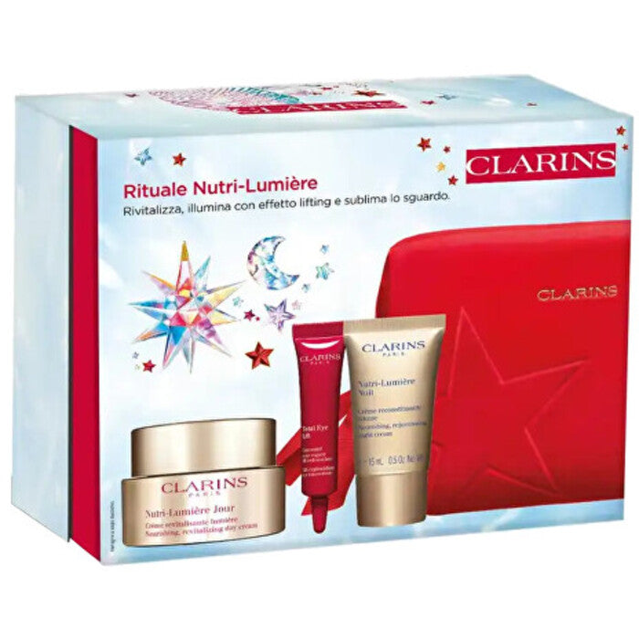 Clarins Rituale Nutri-Lumière rinkinys – odos priežiūros dovanų rinkinys Moterims