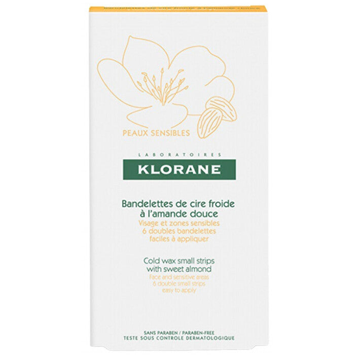 Klorane Cold Wax Small Strips - Šalto vaško juostelės veidui 6 vnt Moterims